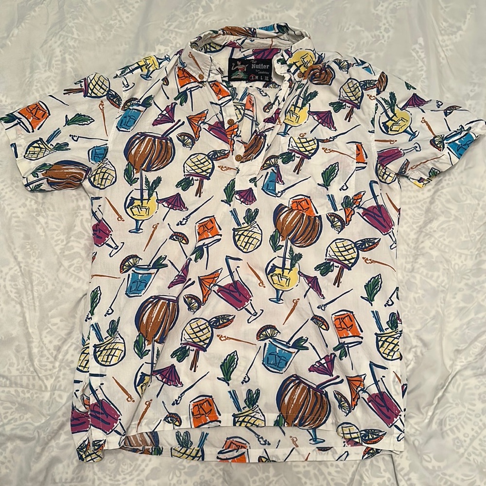 Chubbies Nutter Tiki Hawaiian shirt